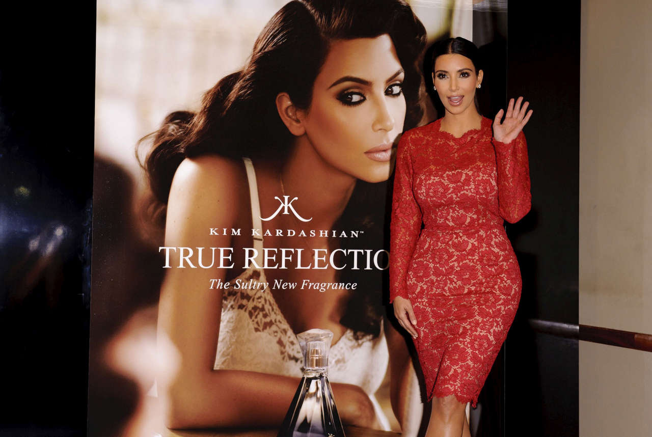 Kim Kardashian True Reflection Fragrance Launch London