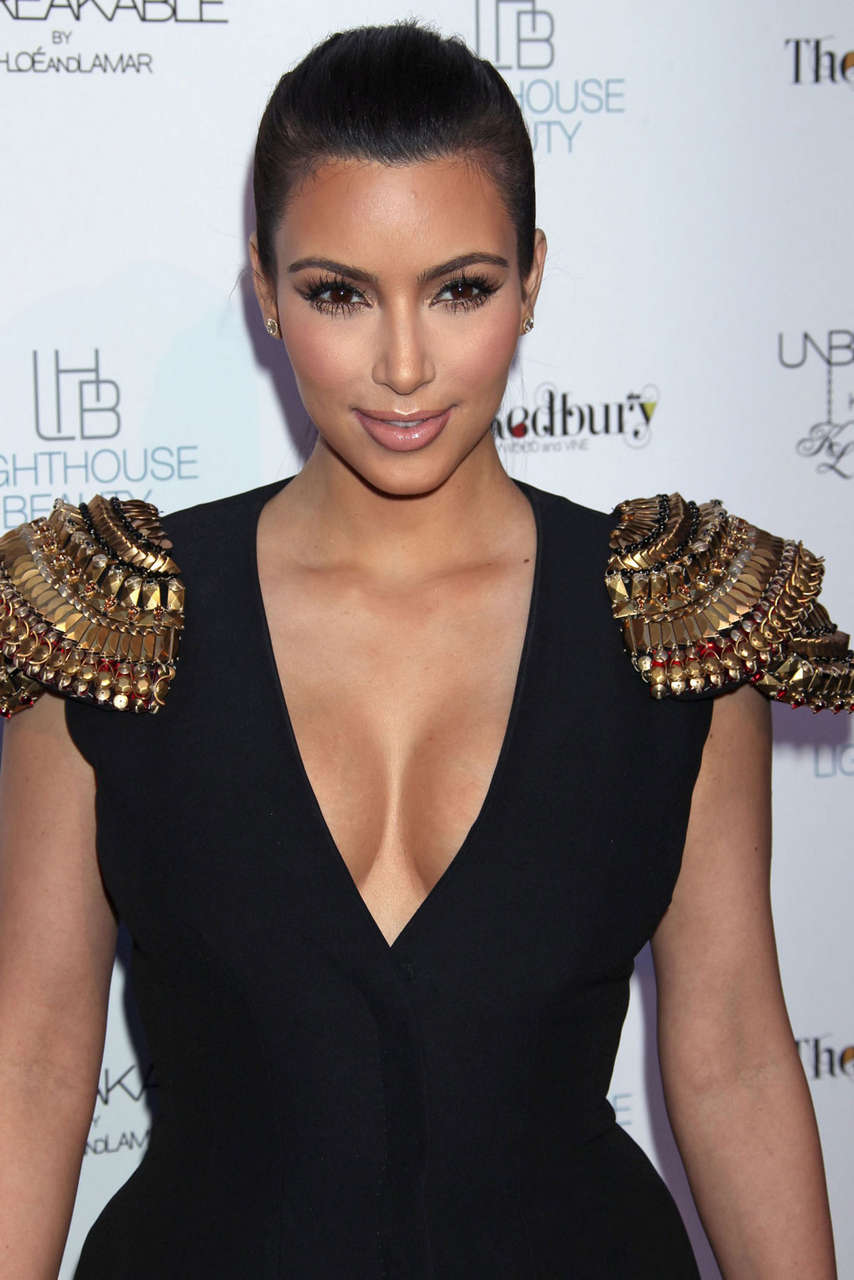 Kim Kardashian Unbreakable Fragrance Launch Hollywood