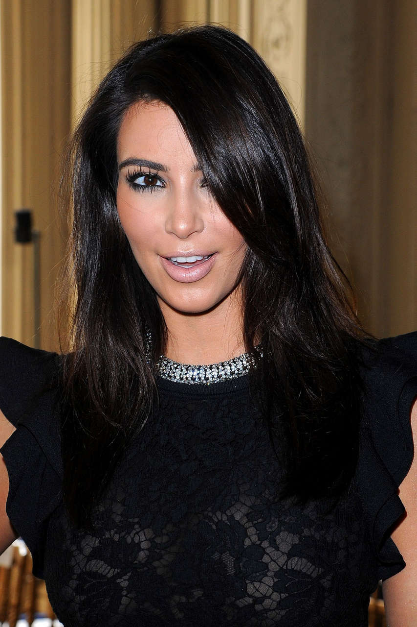 Kim Kardashian Valentino Front Row Paris Fashion Week
