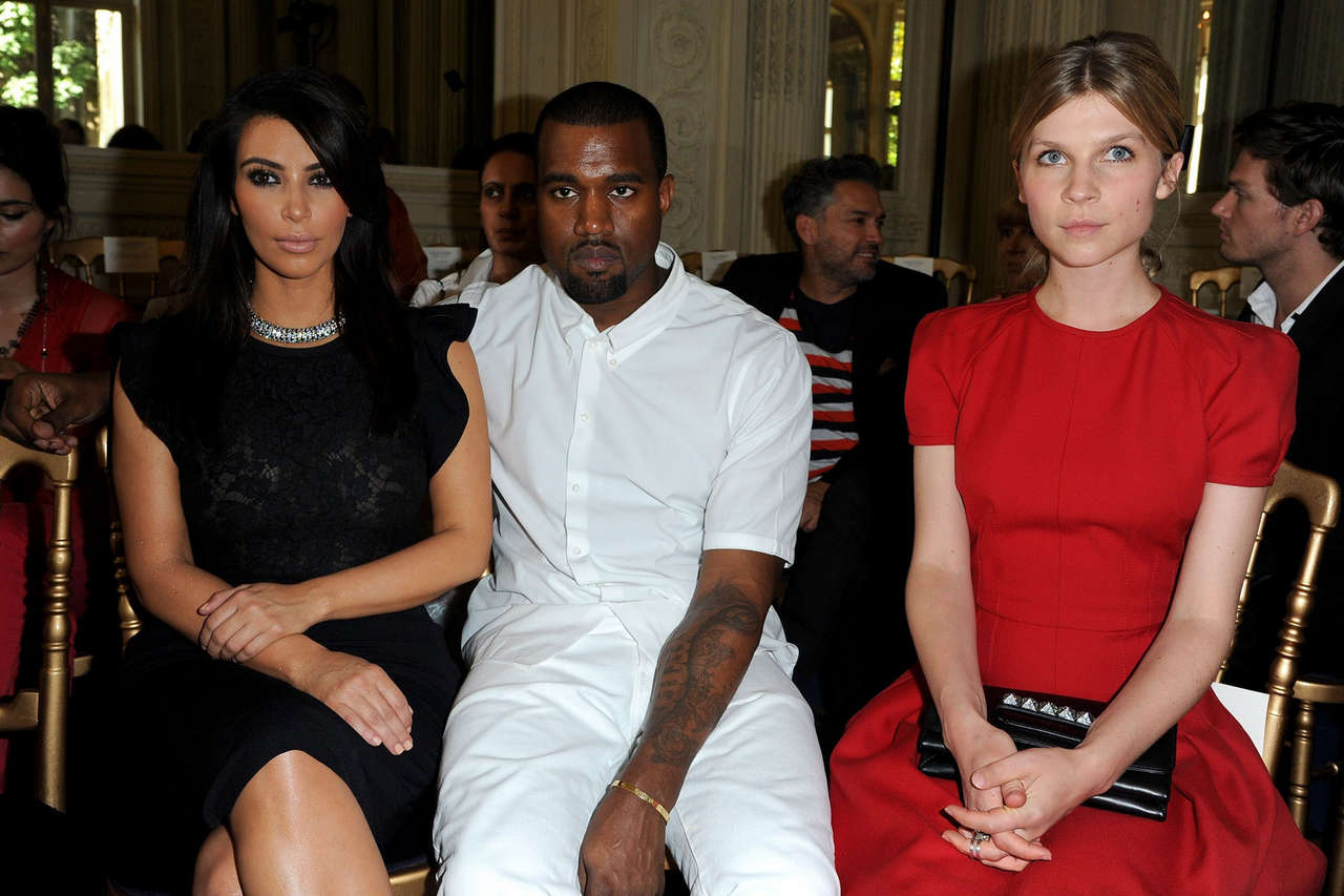 Kim Kardashian Valentino Front Row Paris Fashion Week