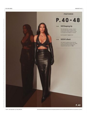 Kim Kourtney And Khloe Kardashian Variety Magazine March