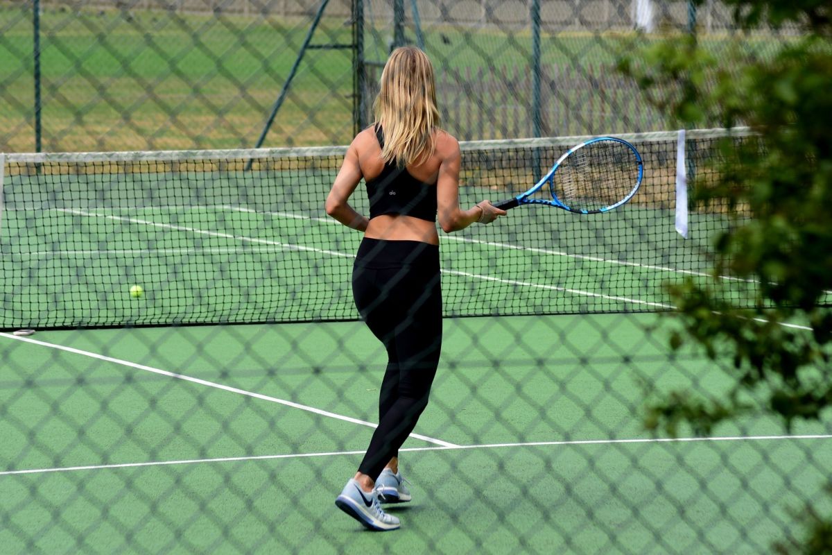 Kimberley Garner Playing Tennis King Road London