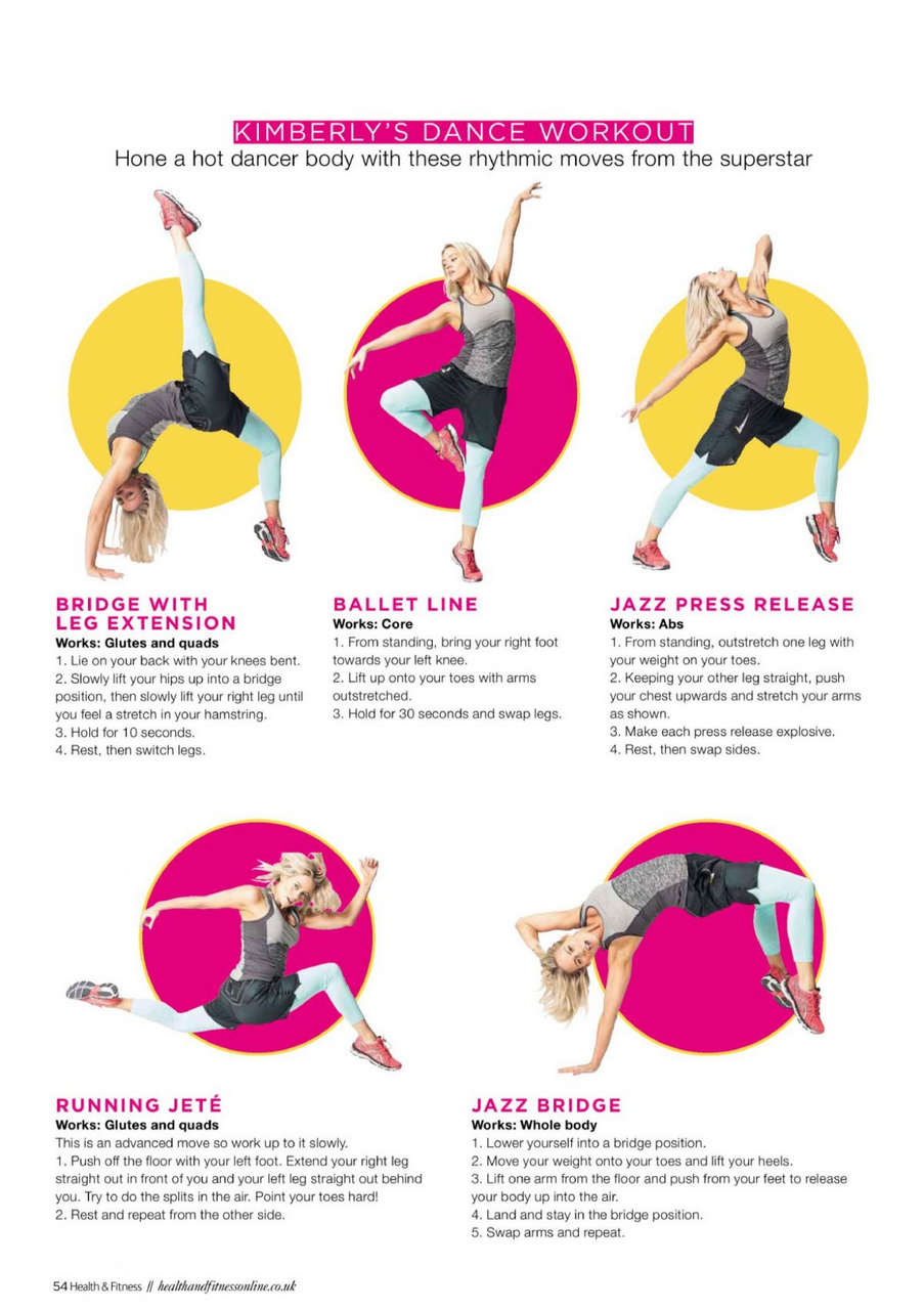 Kimberly Wyatt Health Fitness Magazine September 2014 Issue