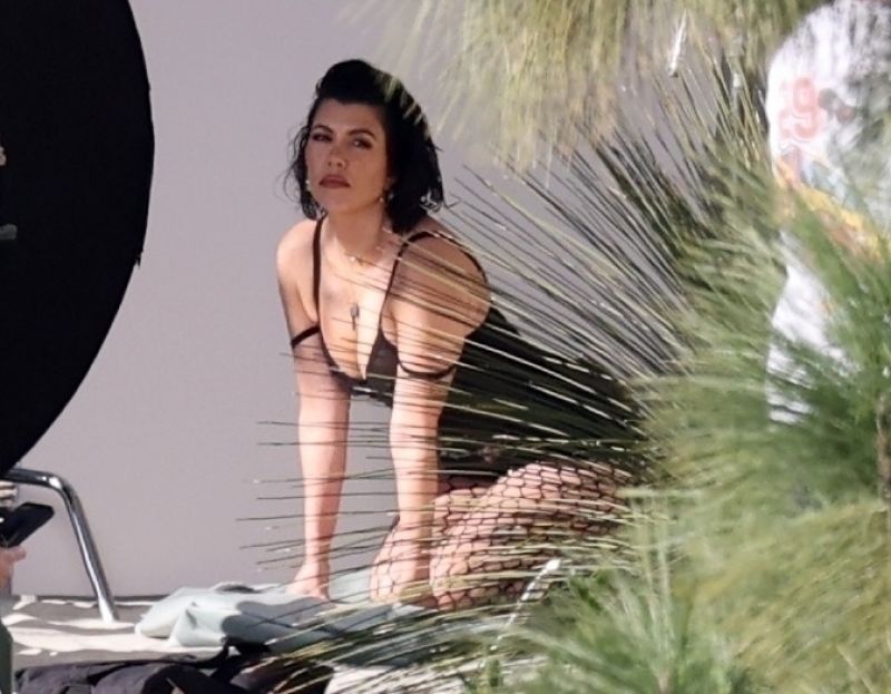 Kourtney Kardashian Photoshoot Hollywood Hills