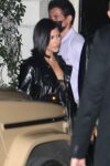 Kourtney Kardashian Shows Off Her Engagement Ring Sunset Towers Hotel West Hollywood