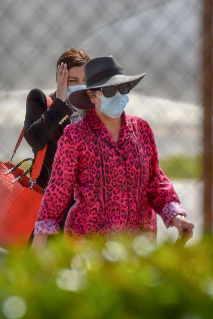 Kris Jenner Arrives Airport Miami