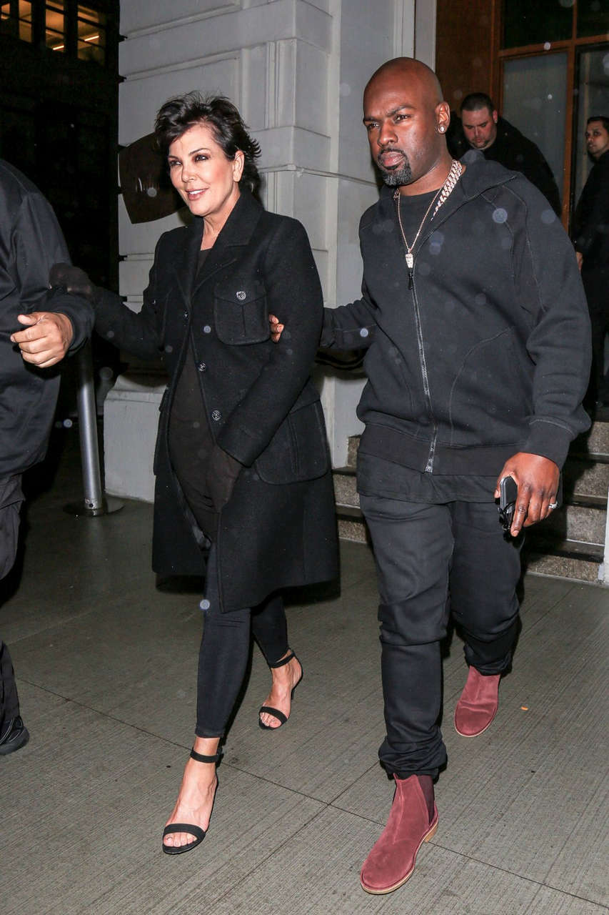 Kris Jenner Leaves Nobu Restaurant New York