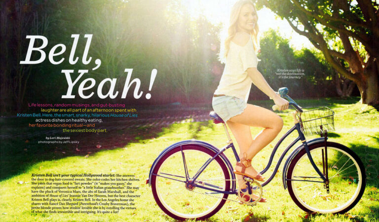 Kristen Bell Womens Health Magazine April 2012 Issue (4 photos)