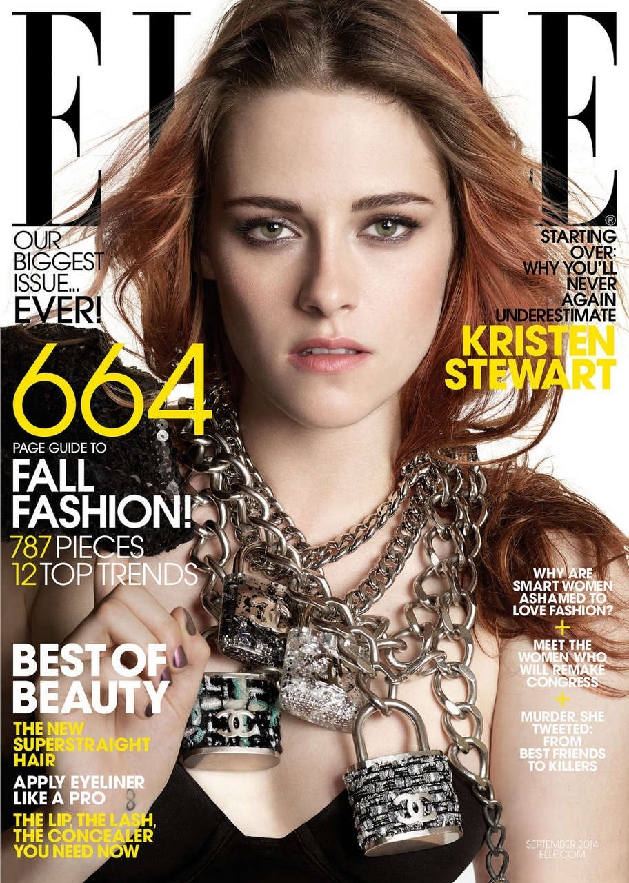 Kristen Stewart Elle Magazine September 2014 Issue