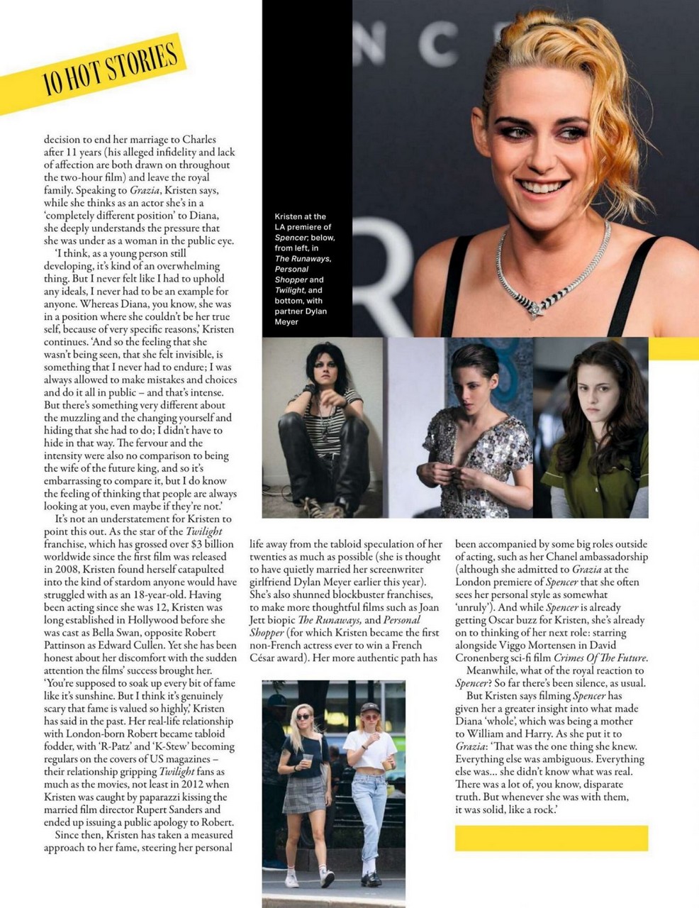 Kristen Stewart Grazia Magazine Uk November
