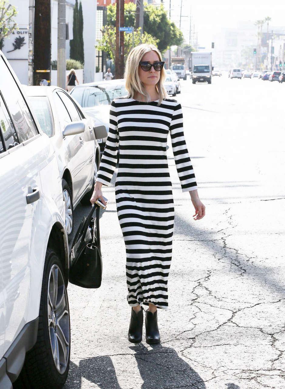 Kristin Cavallari Out For Lunch Fig Olive West Hollywood