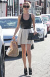 Kristin Cavallari Short Dress Leather Top Goes Shopping
