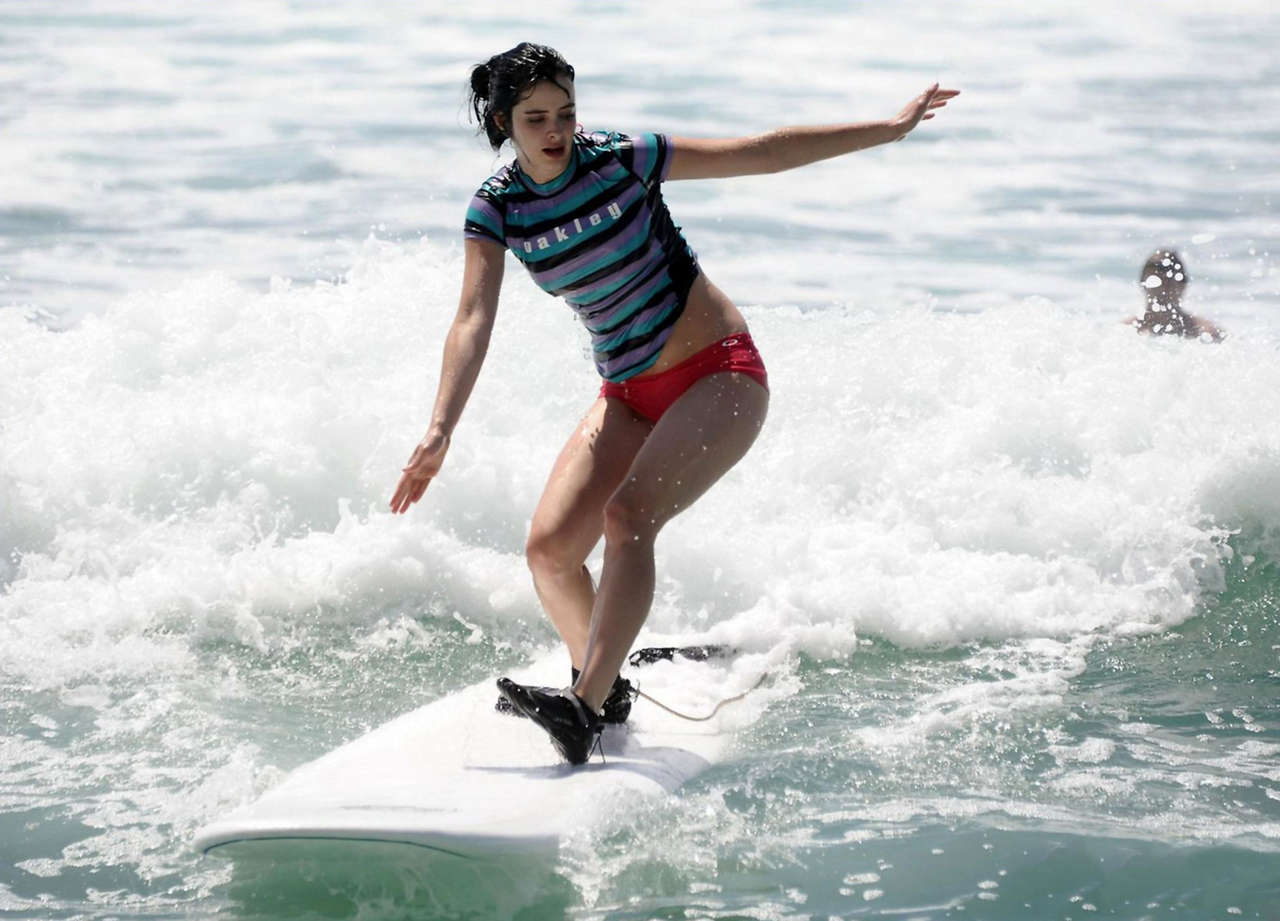 Krysten Ritter Nicole Scherzinger Bikinis Oakley Learn To Ride Surf