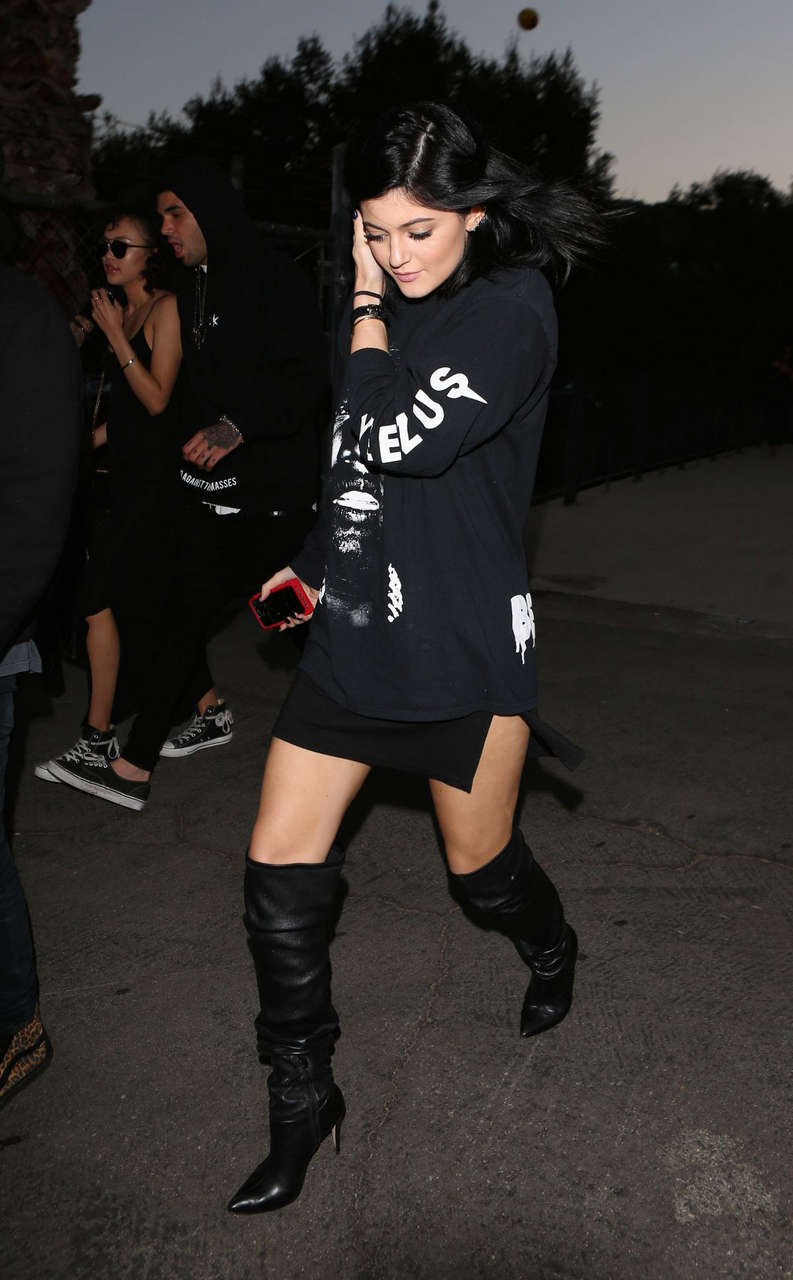 Kylie Jenner Heading Concert Rose Bowl Pasadena