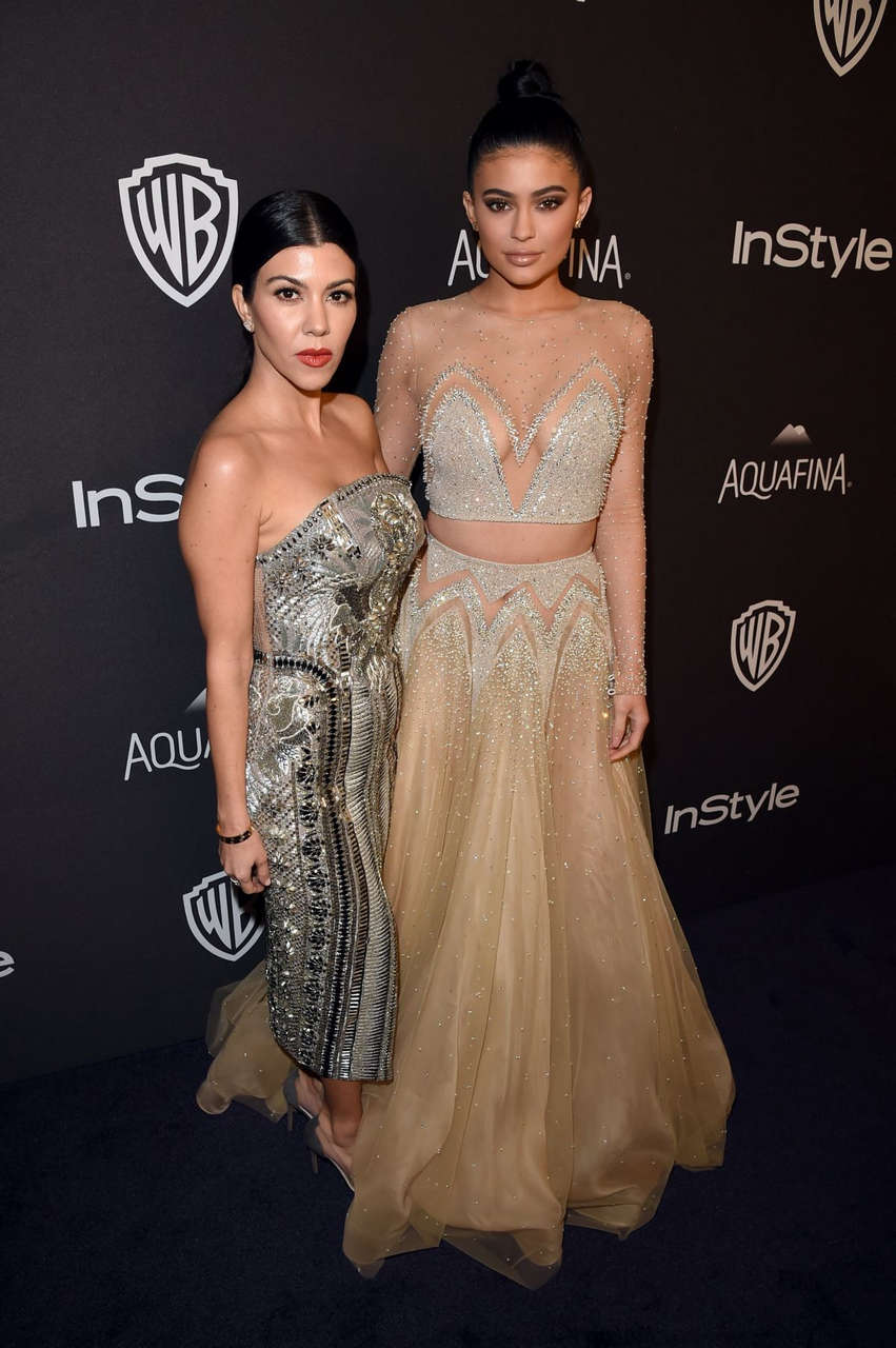 Kylie Jenner Instyle Warner Bros 2016 Golden Globe Awards Post Party Beverly Hills