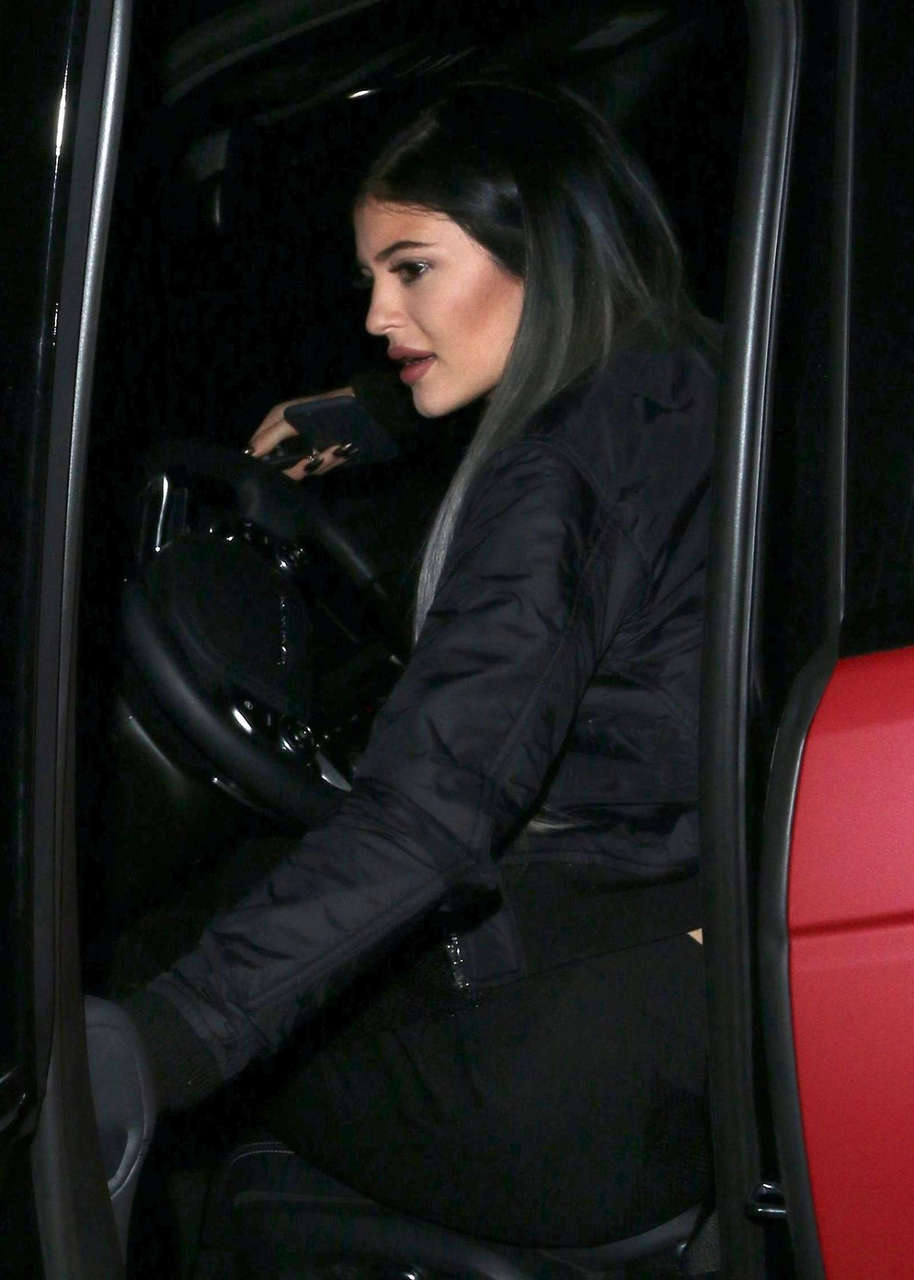 Kylie Jenner Leaves Hair Salon West Hollywood