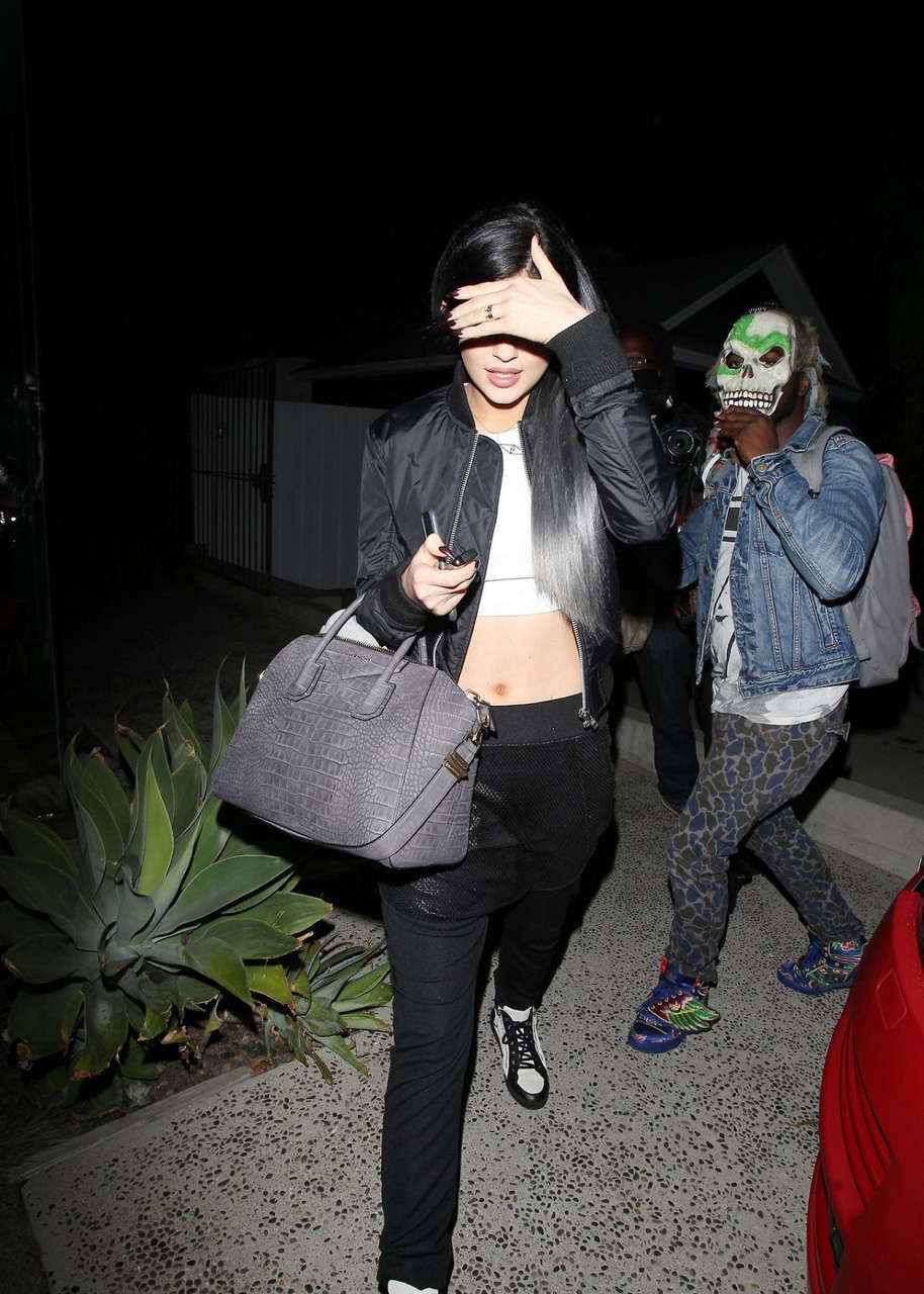 Kylie Jenner Leaves Hair Salon West Hollywood