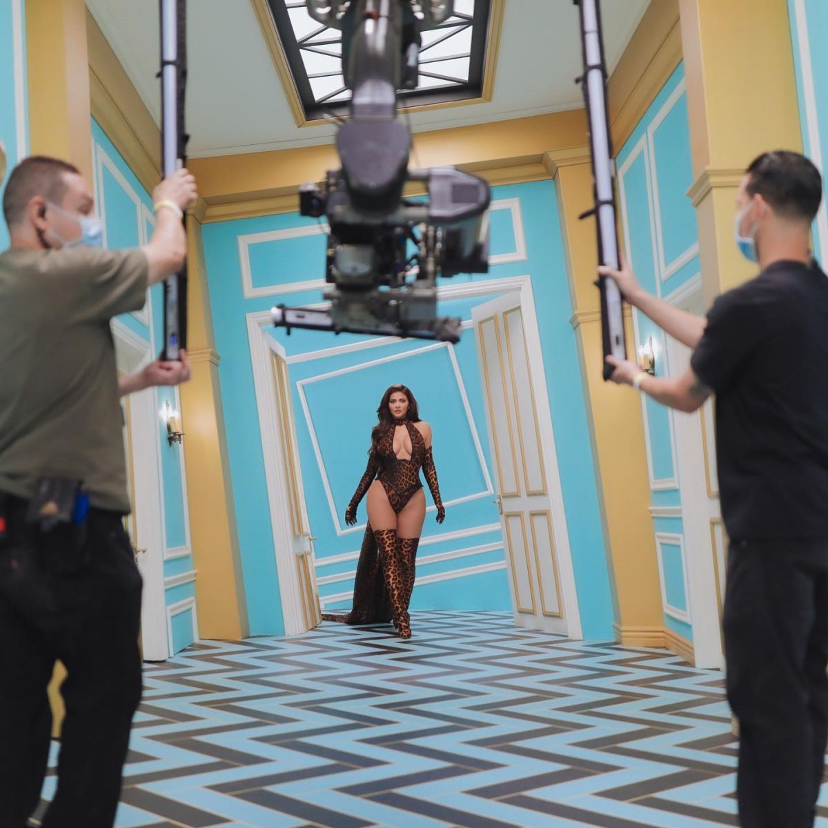 Kylie Jenner Set Cardi B Megan Thee Stallion Wap Music Video
