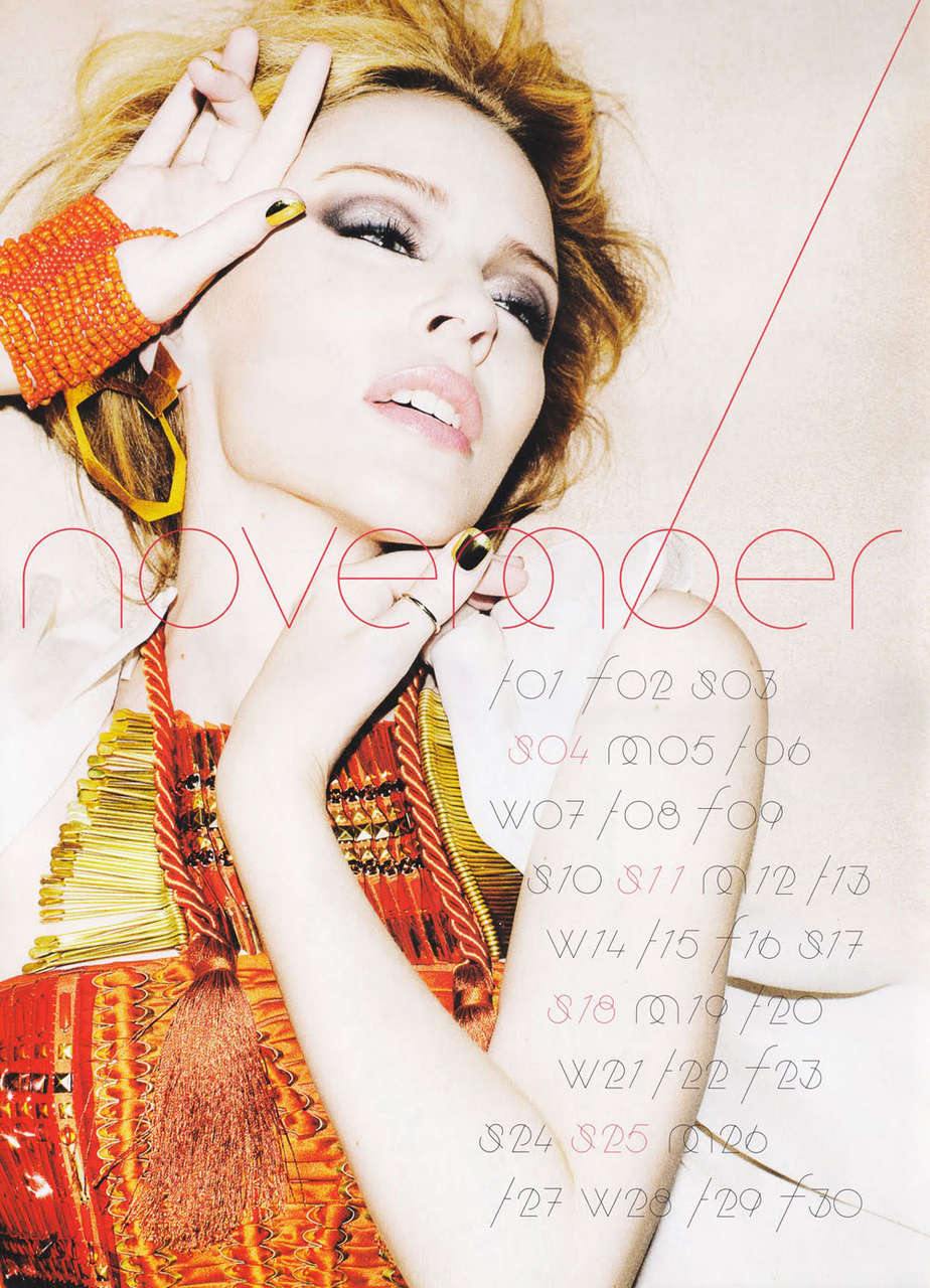 Kylie Minogue Complete Official Calendar