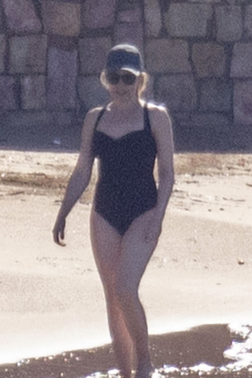 Kylie Minogue Swimsuit Beach Athens