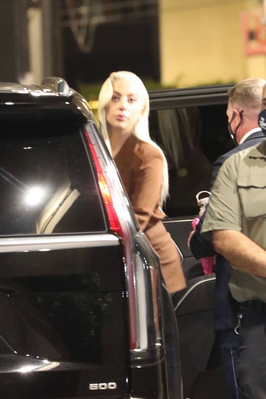 Lady Gaga Arrives Jimmy Kimmel Live Hollywood
