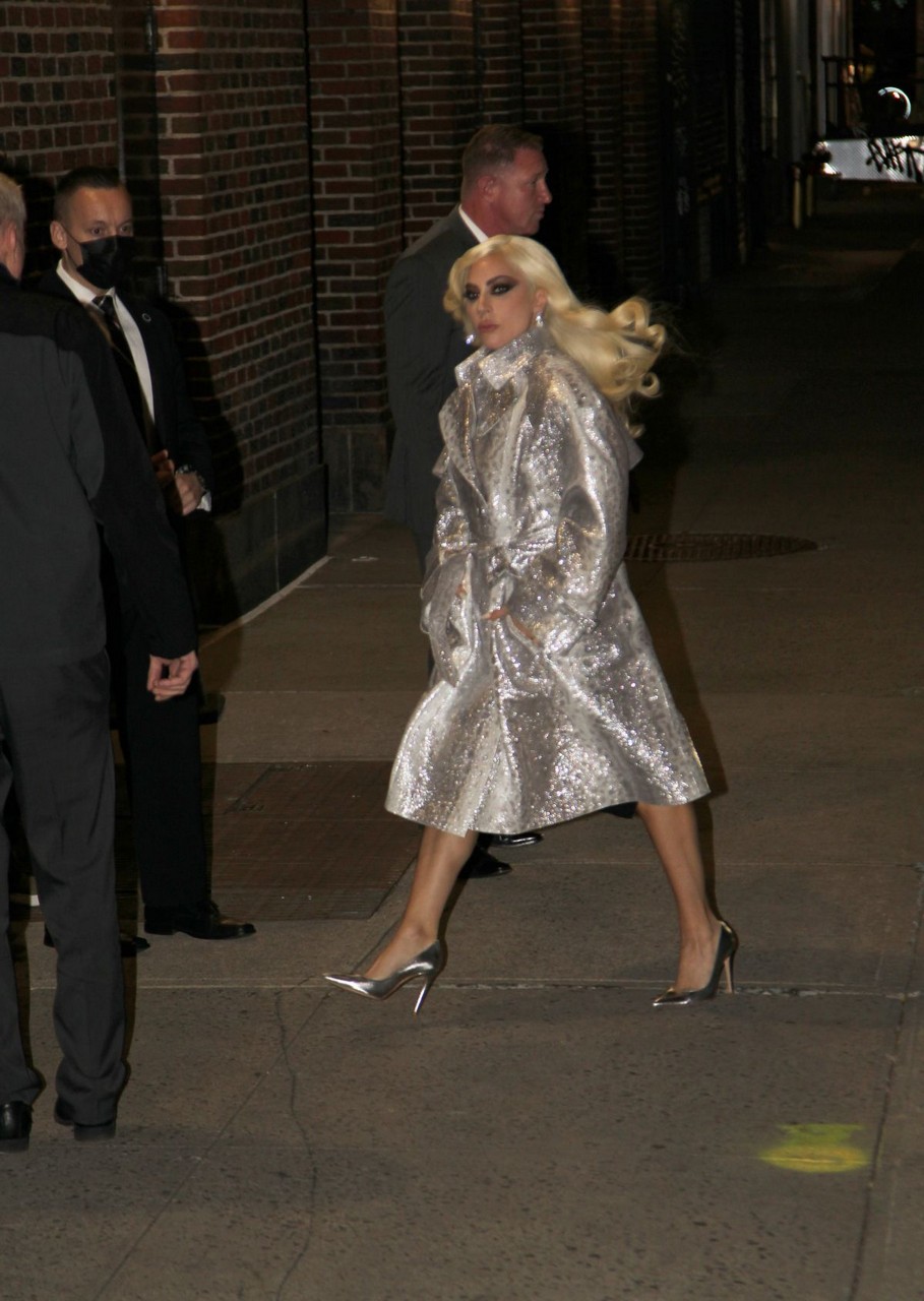 Lady Gaga Arrives Late Show With Stephen Colbert New York