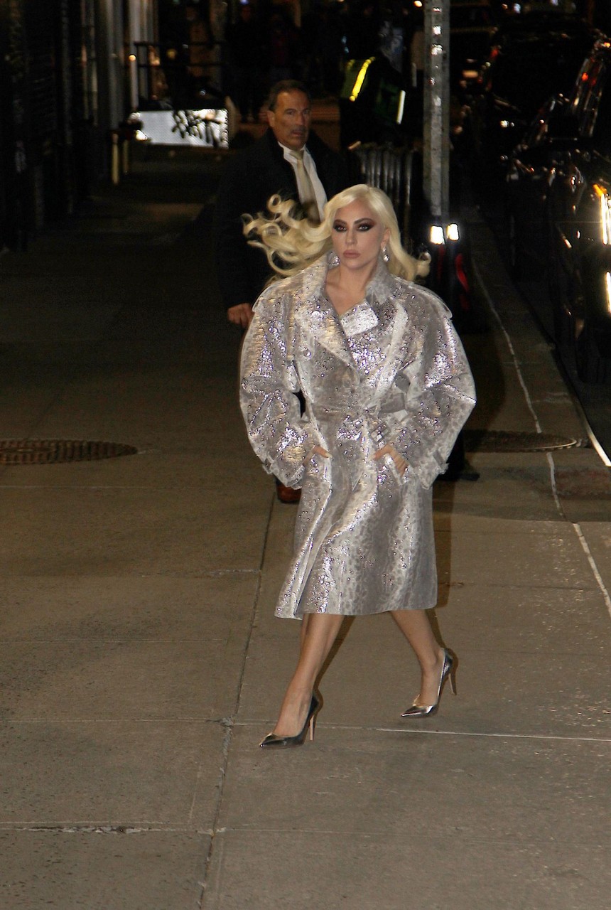 Lady Gaga Arrives Late Show With Stephen Colbert New York