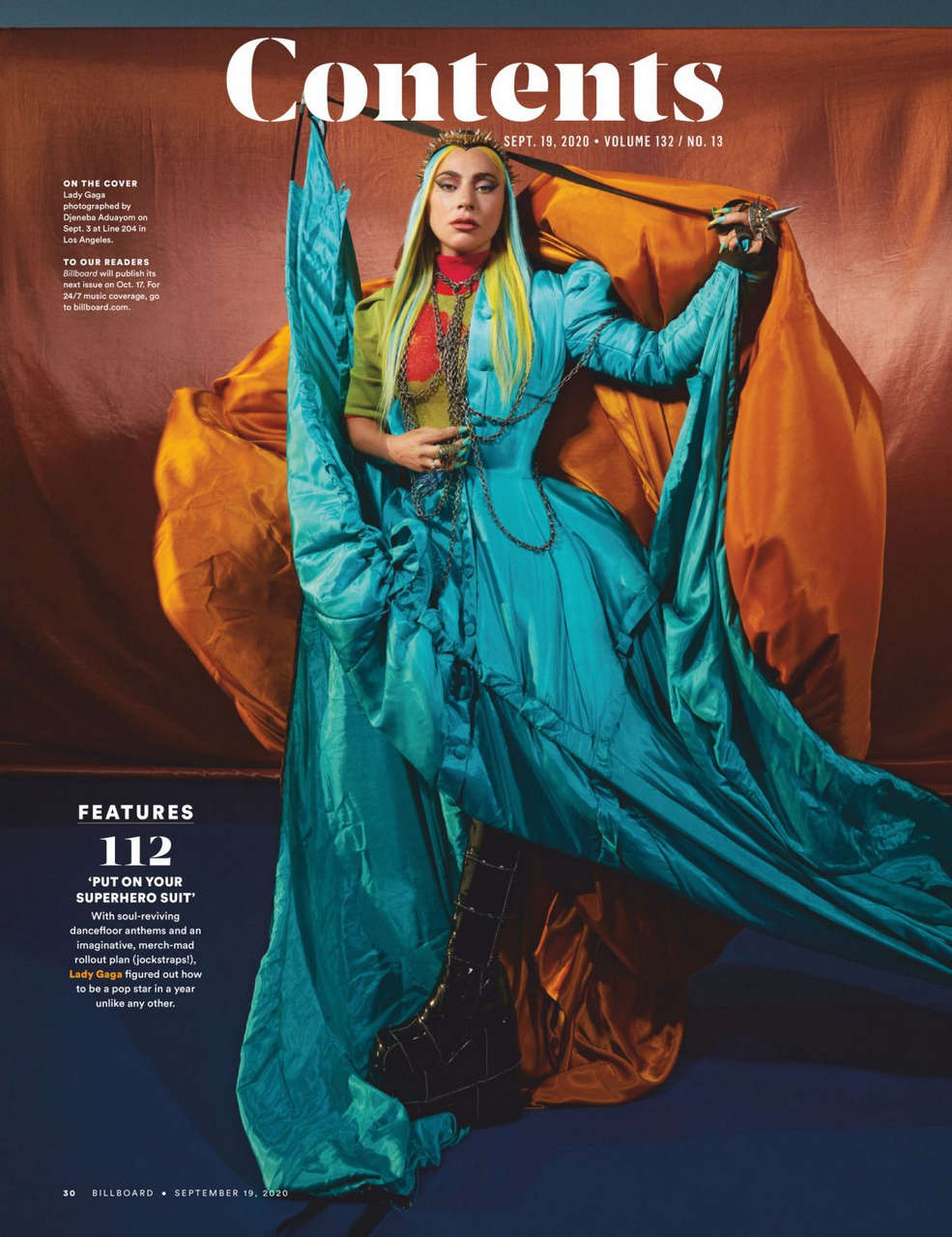 Lady Gaga Billboard Magazine September