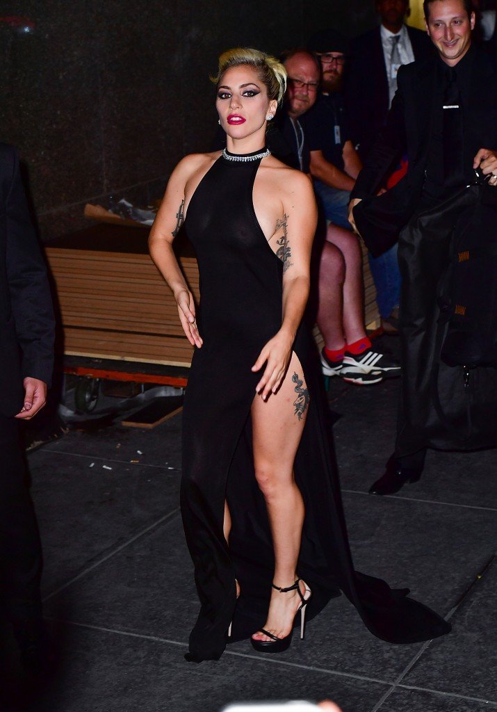 Lady Gaga Braless