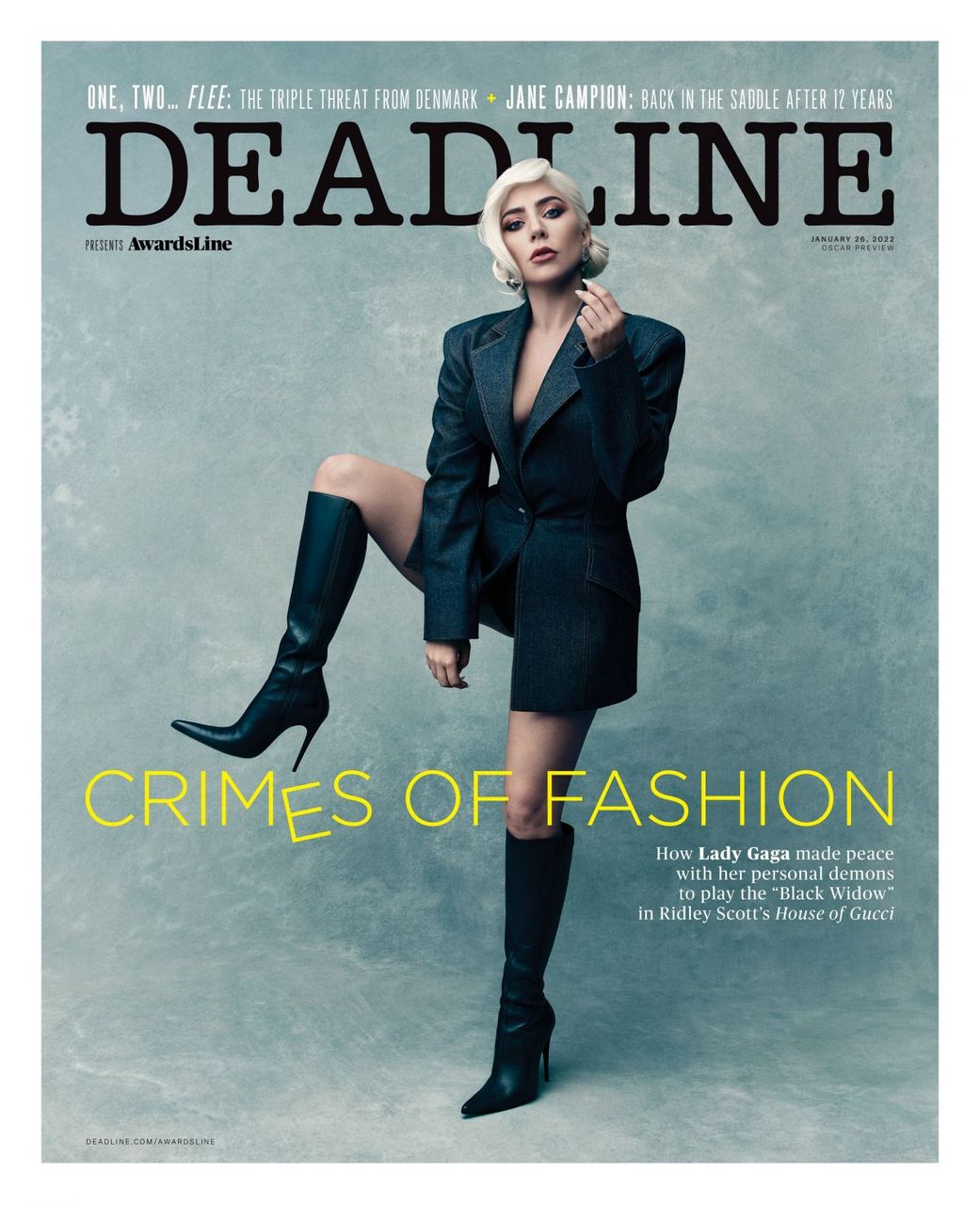 Lady Gaga Deadline Magazine January