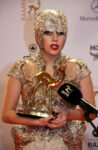Lady Gaga Gold Alexander Mcqueen 2011 Bambi Awards Wiesbaden Germany