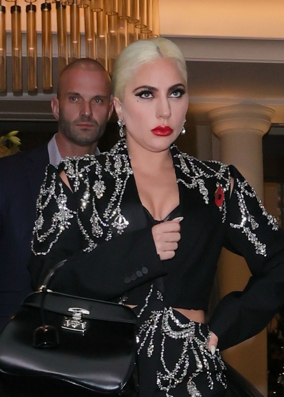 Lady Gaga Leaves Her Hotel London