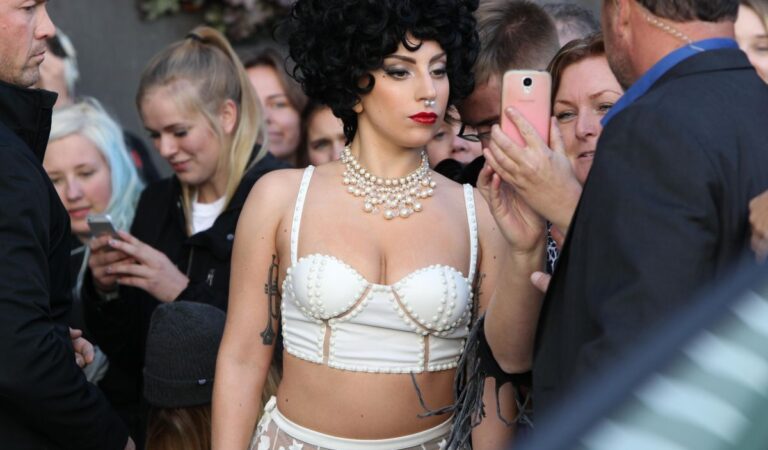 Lady Gaga Leaves Her Hotel Stockholm (7 photos)