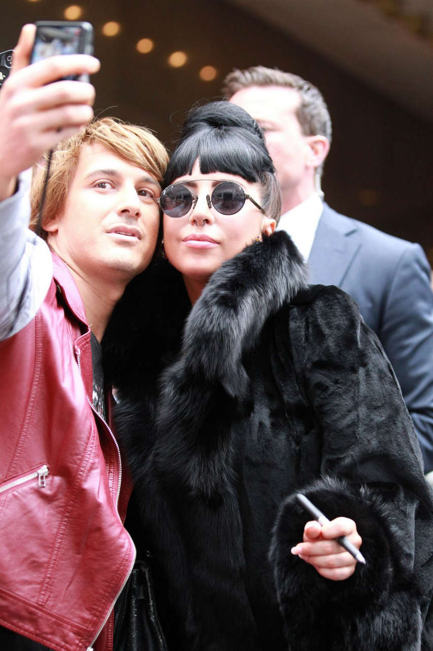 Lady Gaga Leaves Her Hotel Sydney
