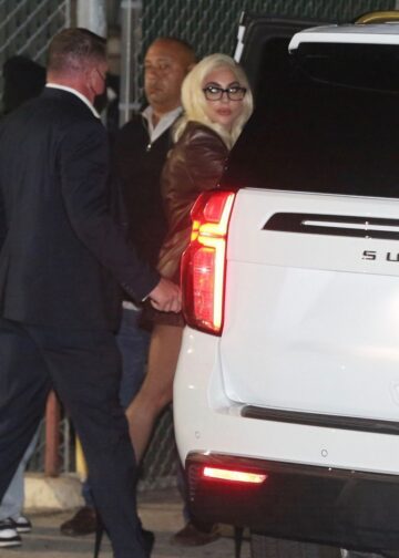 Lady Gaga Leaves Q Screening For House Gucci Westwood