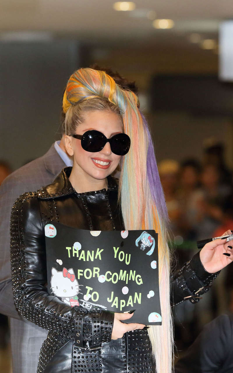 Lady Gaga Narita Airport Tokyo