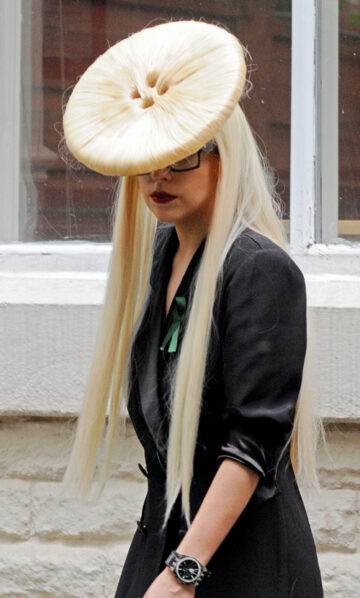 Lady Gaga Out In Manchester With New Button