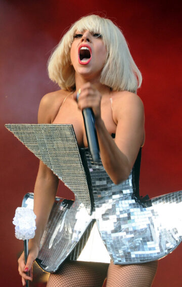 Lady Gaga Performing At 2009 Glastonbury Festival