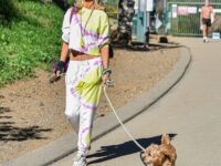 Lady Victoria Hervey Out With Her Dog Los Angeles