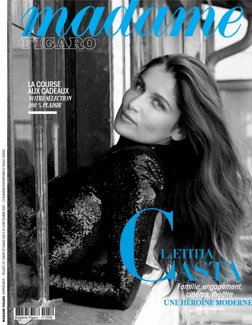 Laetitia Casta Madame Figaro Magazine December
