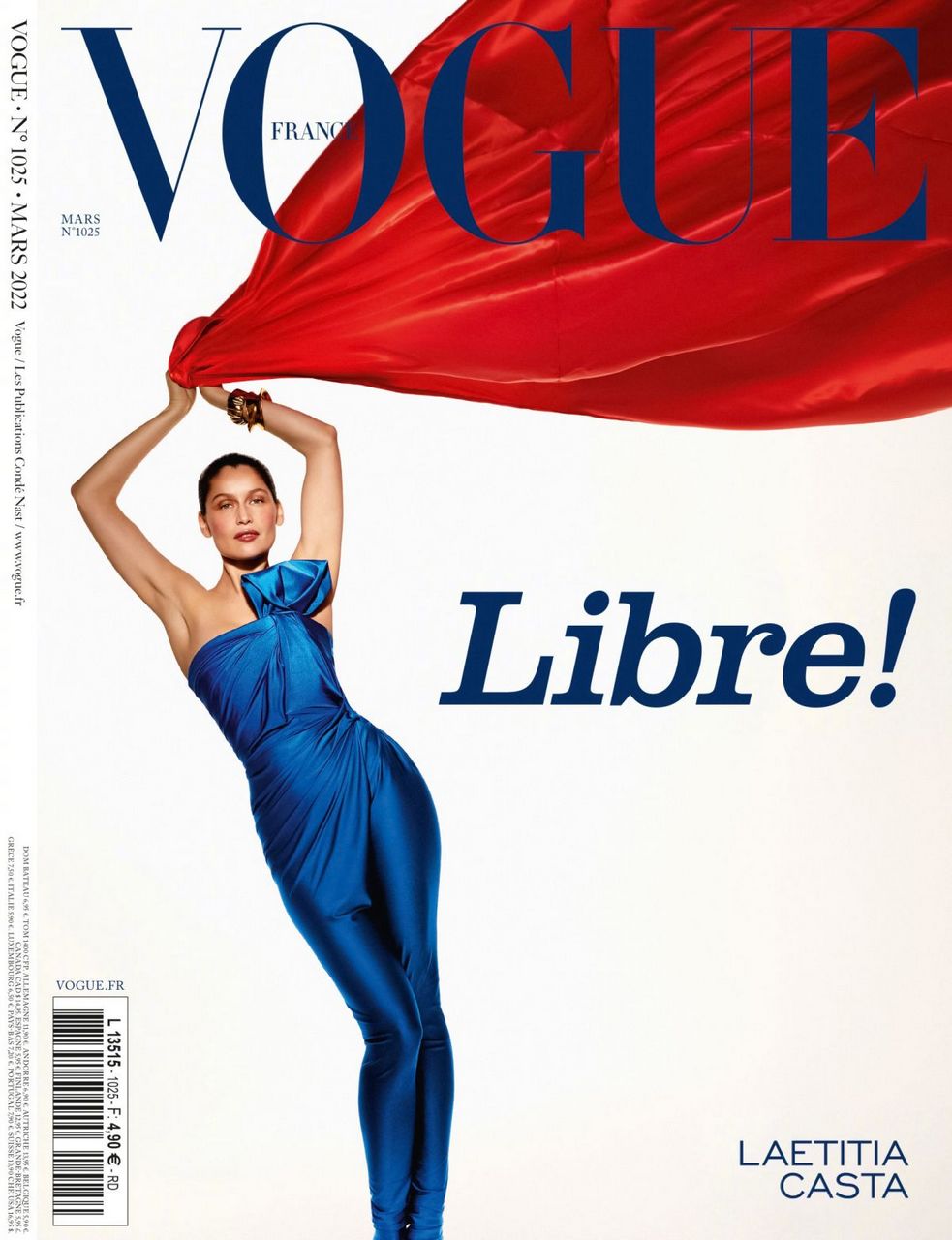 Laetitia Casta Vogue Magazine France March