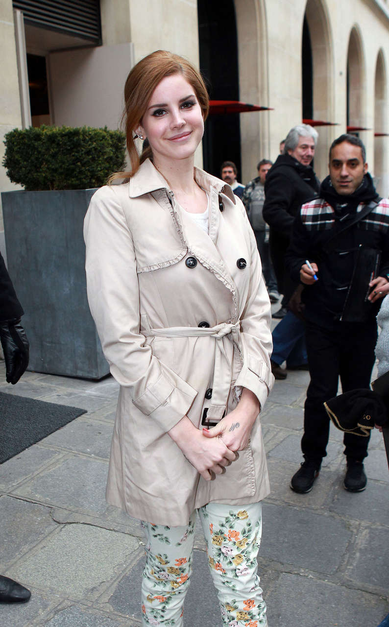 Lana Del Rey Leaves Her Hotel Paris