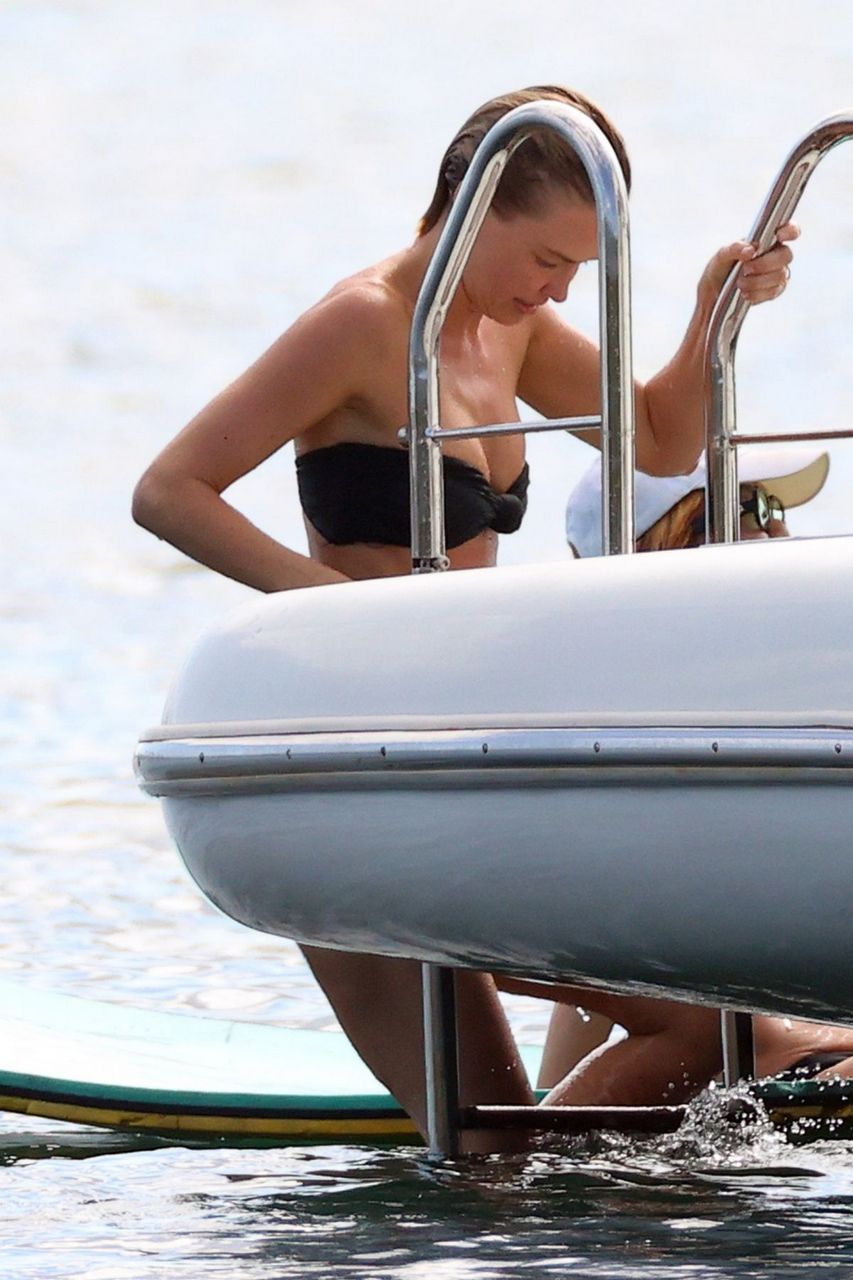 Lara Bingle Bikini Boat On Sydney Habour