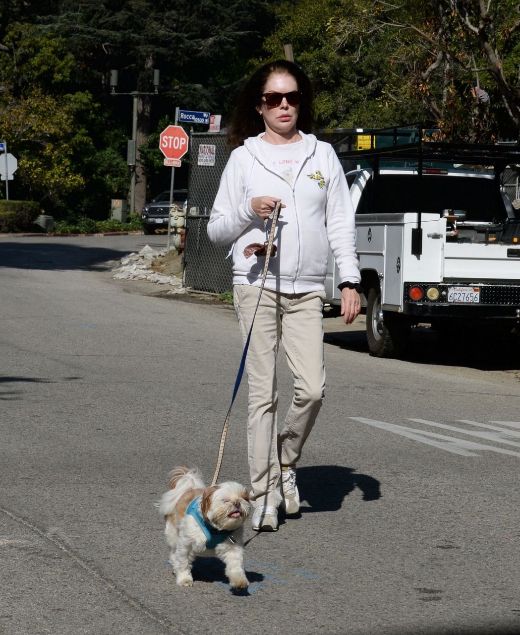 Lara Flynn Boyle Out With Her Dog Los Angeles