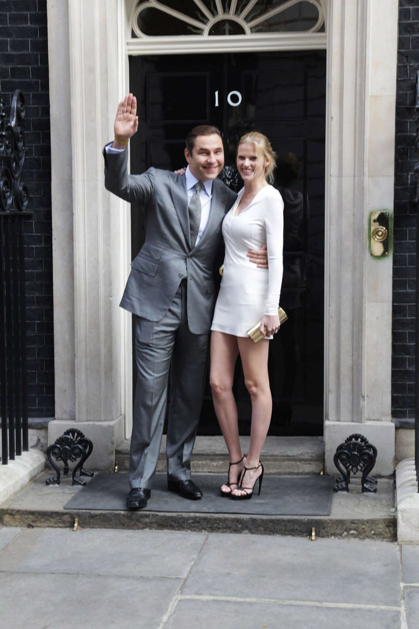 Lara Stone Tea Reception To Congratulate Sport Relief 2012 Celebrity Challengers No 10 Downing Street