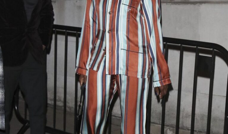 Lashana Lynch Arrives Charles Finch X Chanel Bafta Dinner London (4 photos)