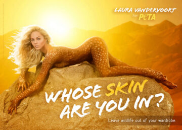 Laura Vandervoort Peta Whose Skin Are You Ads