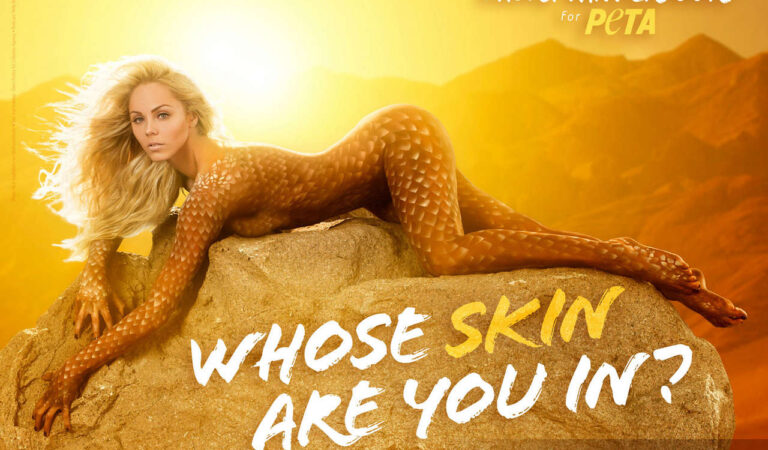 Laura Vandervoort Peta Whose Skin Are You Ads (4 photos)