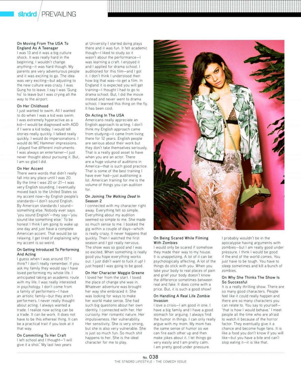 Lauren Cohan Stndrd Magazine