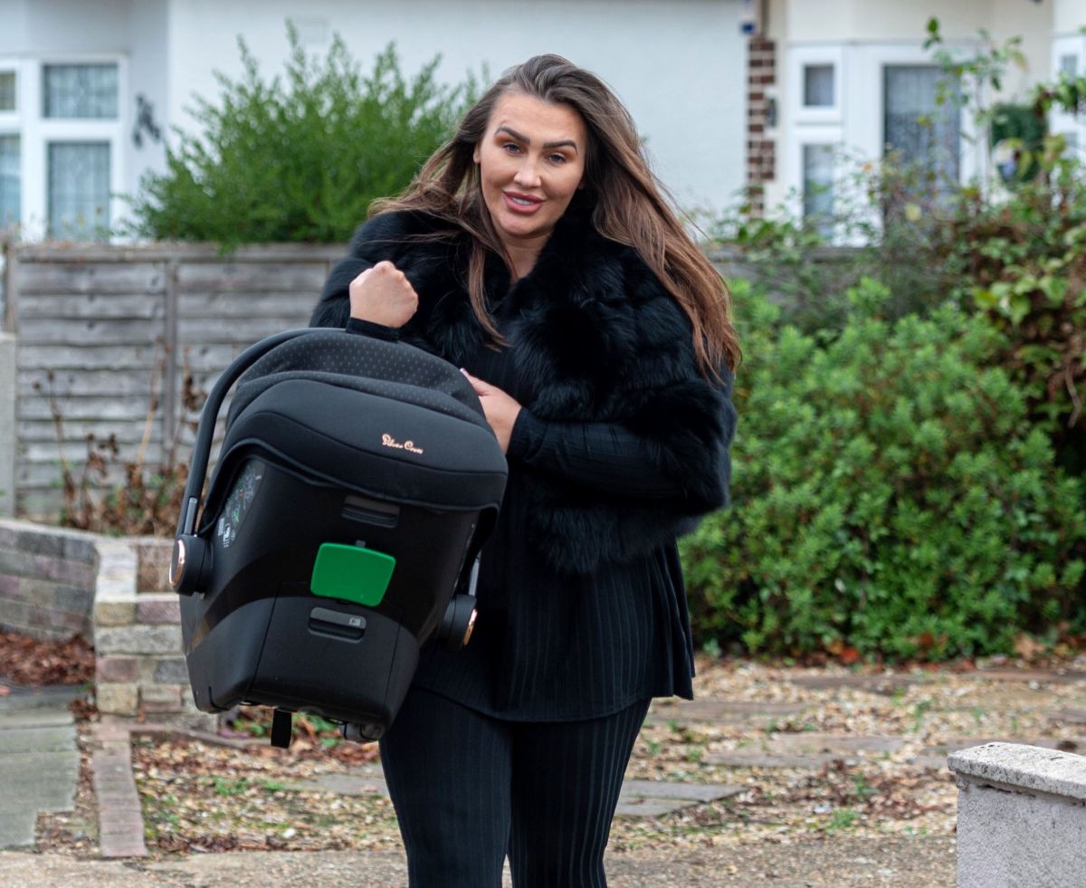 Lauren Goodger Out With Her Baby Essex